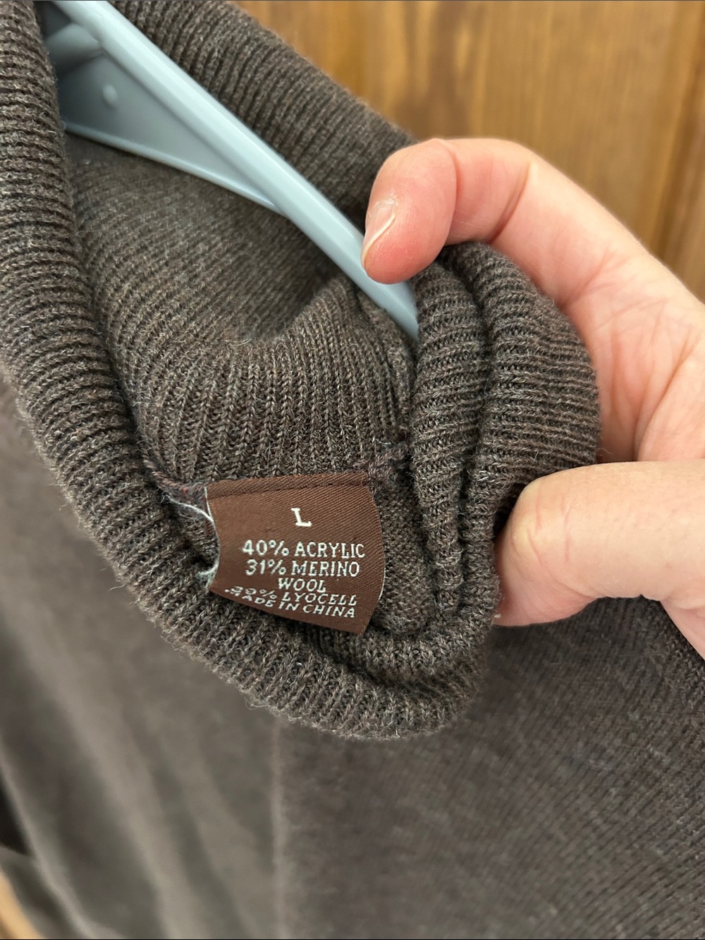 Perry Ellis Men's Dark Brown Turtleneck Sweater image 5